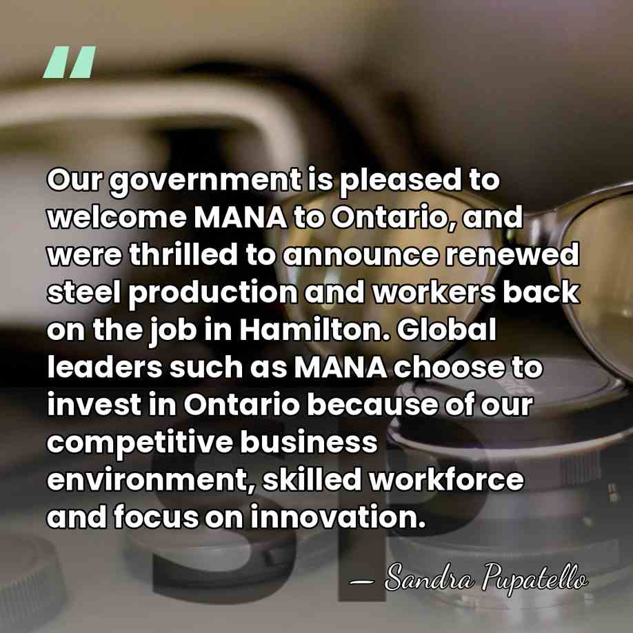 Our government is pleased to welcome MANA to Ontario, and were thrilled&hellip; - Sandra Pupatello