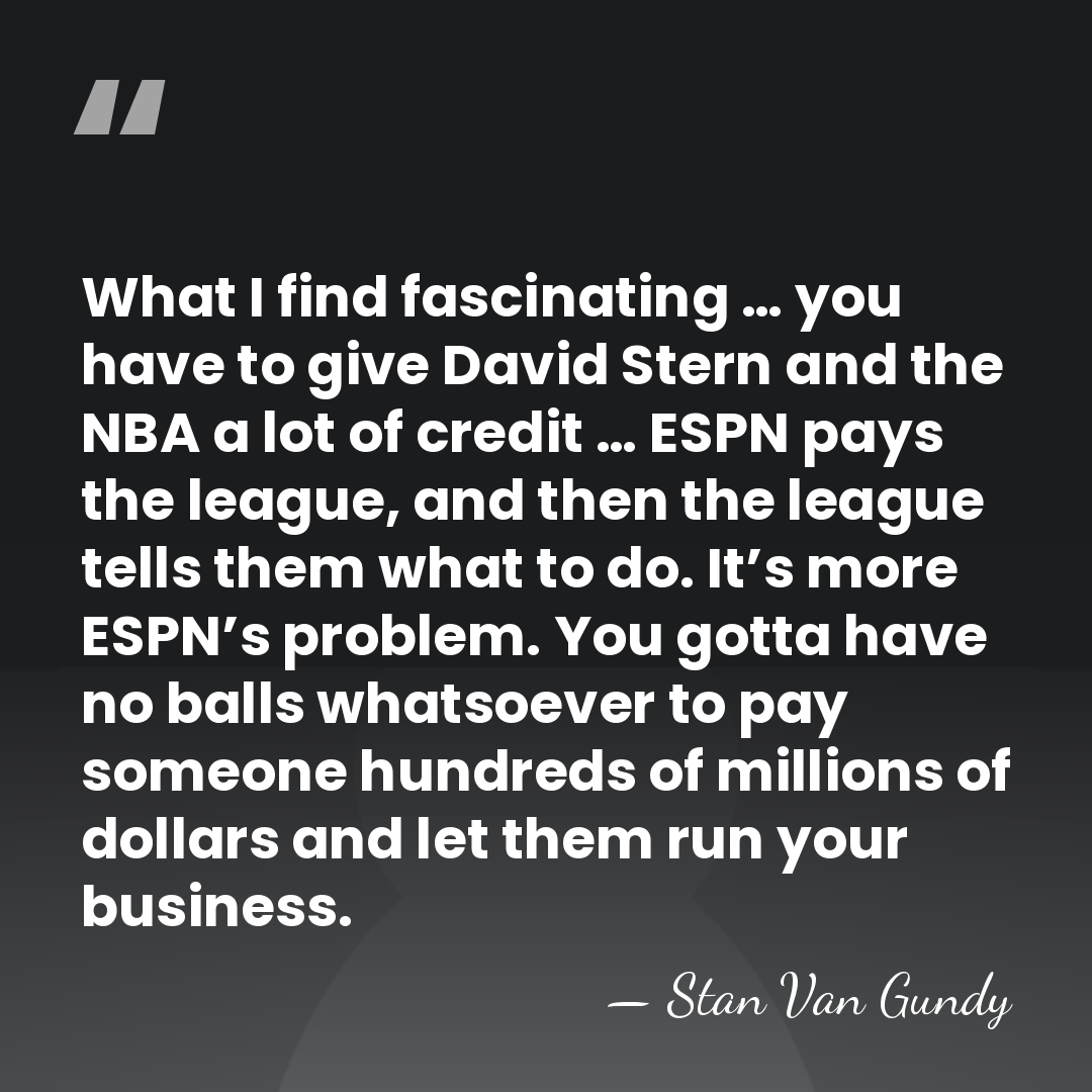 What I find fascinating … you have to give David Stern and&hellip; - Stan Van Gundy