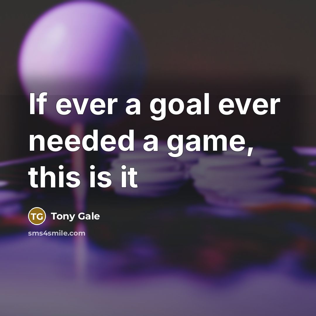 “If ever a goal ever needed a game, this is…” quote by Tony Gale