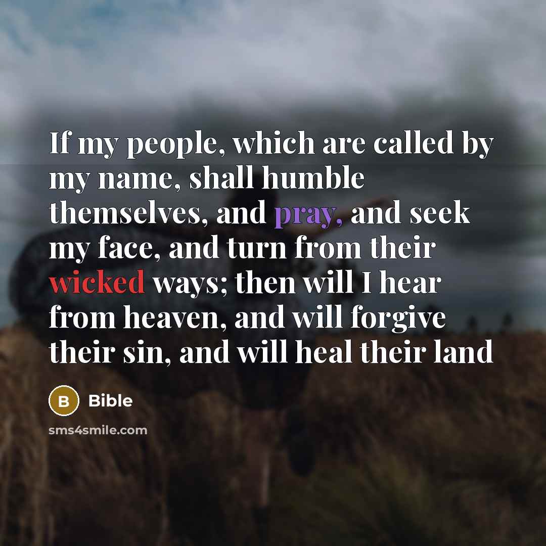 “If my people, which are called by my name, shall…” quote by Bible