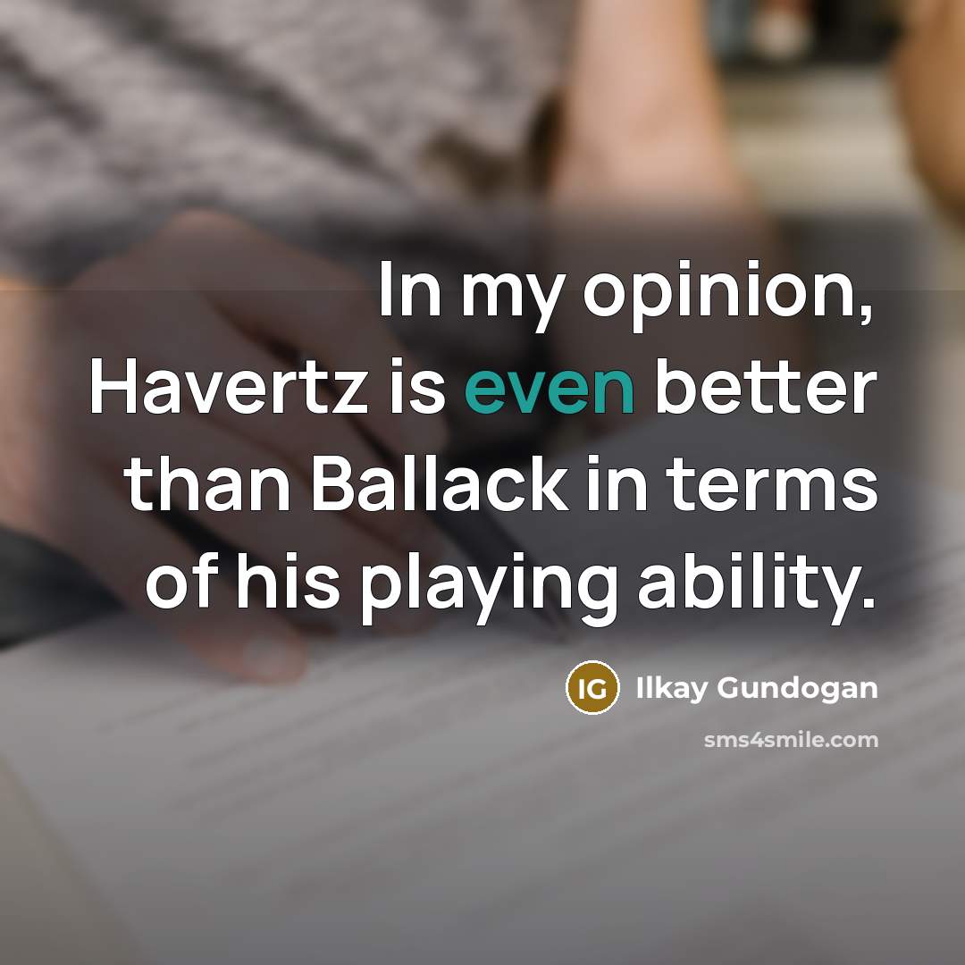 “In my opinion, Havertz is even better than Ballack in…” quote by Ilkay Gundogan