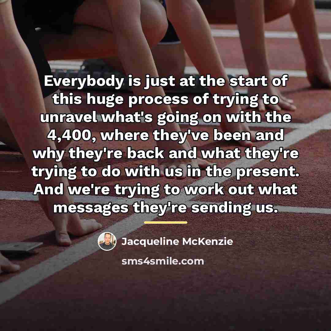 “Everybody is just at the start of this huge process…” quote by Jacqueline McKenzie