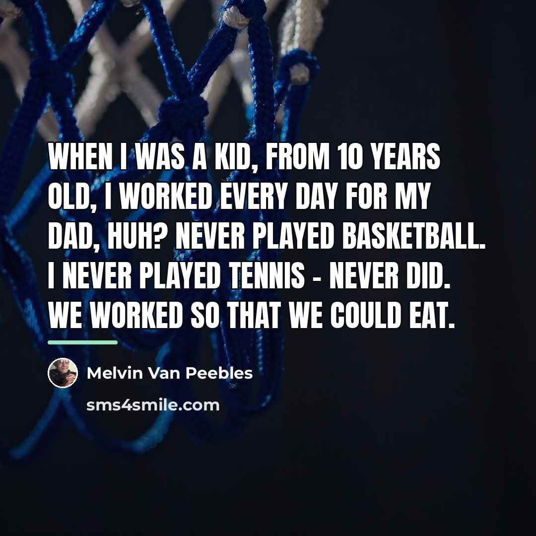 “When I was a kid, from 10 years old, I…” quote by Melvin Van Peebles