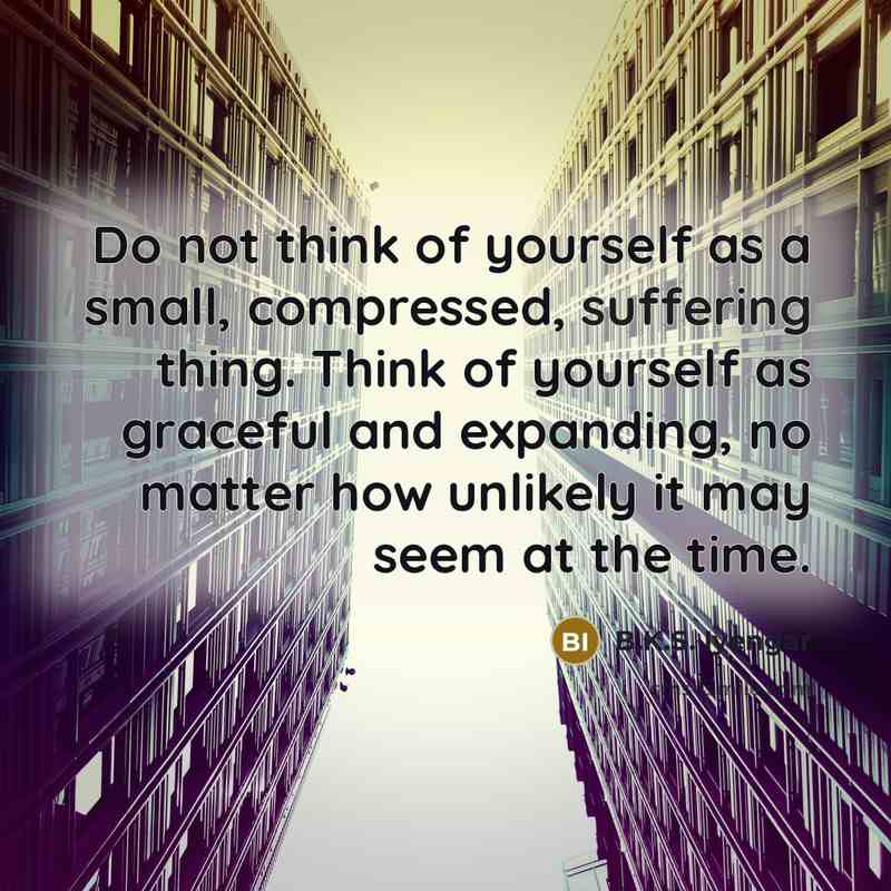 “Do not think of yourself as a small, compressed, suffering…” quote by B.K.S. Iyengar