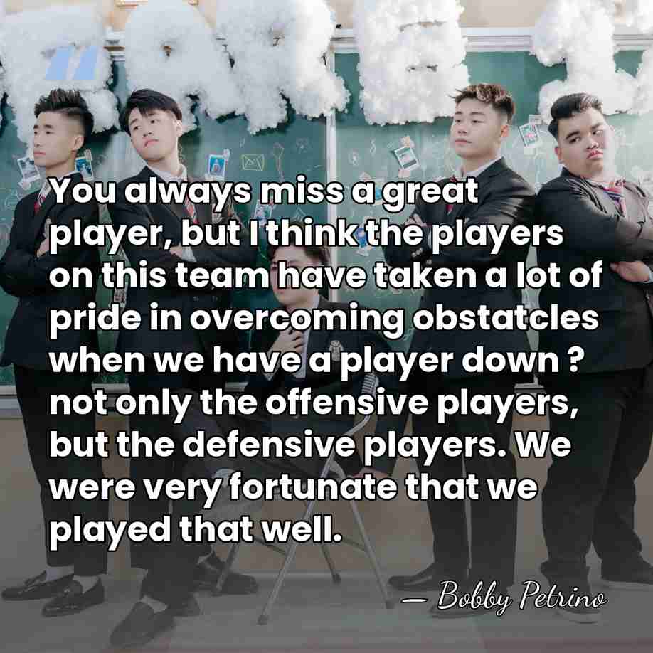You always miss a great player, but I think the players on&hellip; - Bobby Petrino