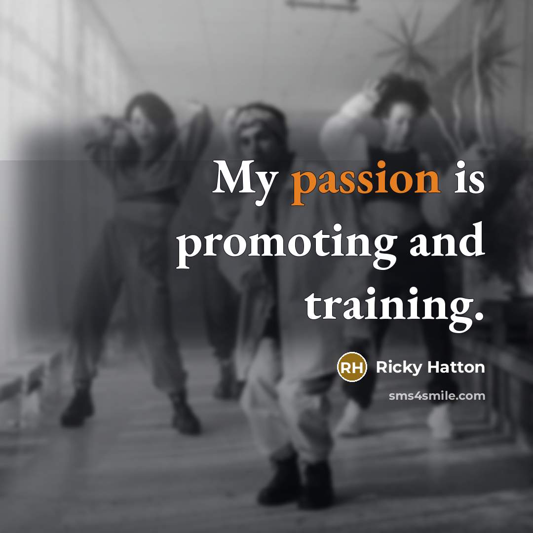 “My passion is promoting and training.…” quote by Ricky Hatton