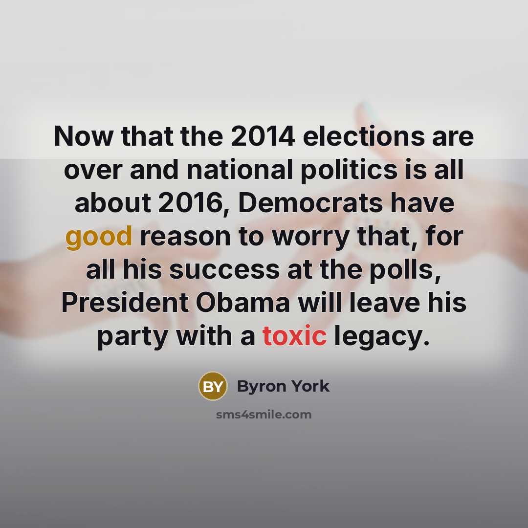 “Now that the 2014 elections are over and national politics…” quote by Byron York