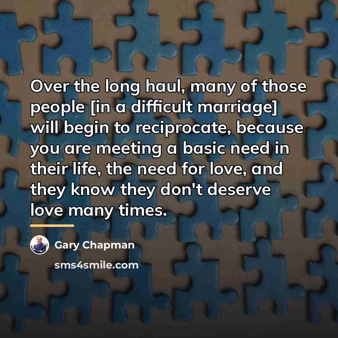 “Over the long haul, many of those people [in a…” quote by Gary Chapman