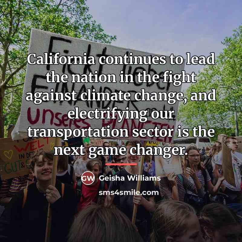 “California continues to lead the nation in the fight against…” quote by Geisha Williams