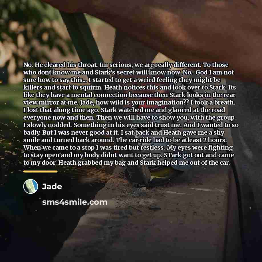 “No. He cleared his throat. Im serious, we are really…” quote by Jade