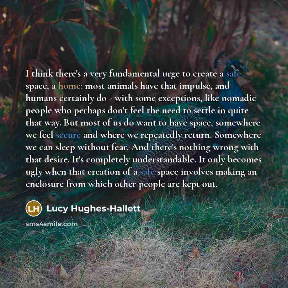 “I think there's a very fundamental urge to create a…” quote by Lucy Hughes-Hallett