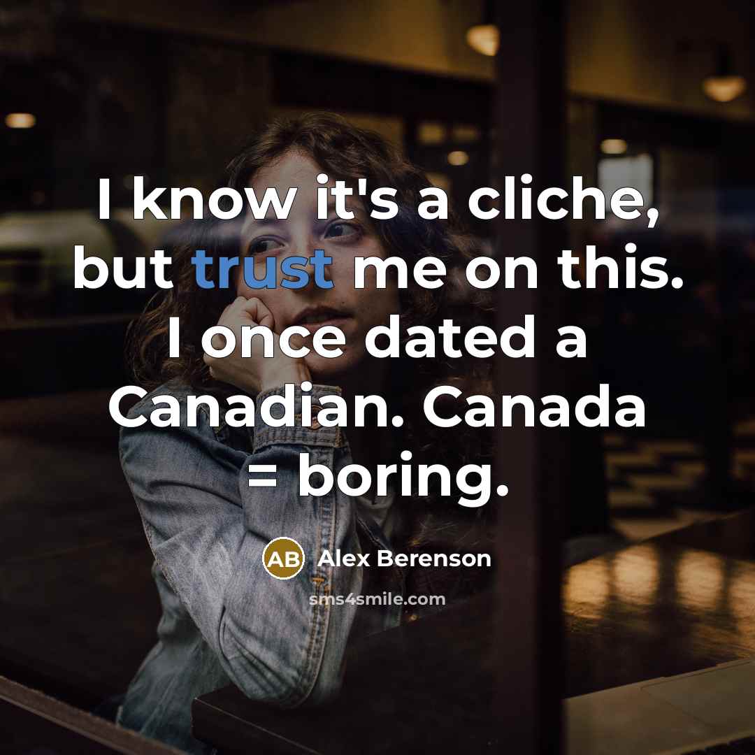 “I know it's a cliche, but trust me on this.…” quote by Alex Berenson
