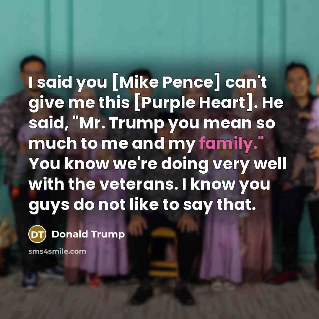 “I said you [Mike Pence] can't give me this [Purple…” quote by Donald Trump