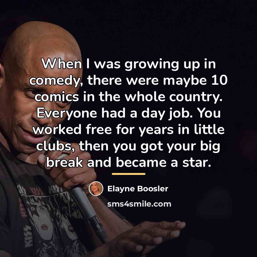 “When I was growing up in comedy, there were maybe…” quote by Elayne Boosler