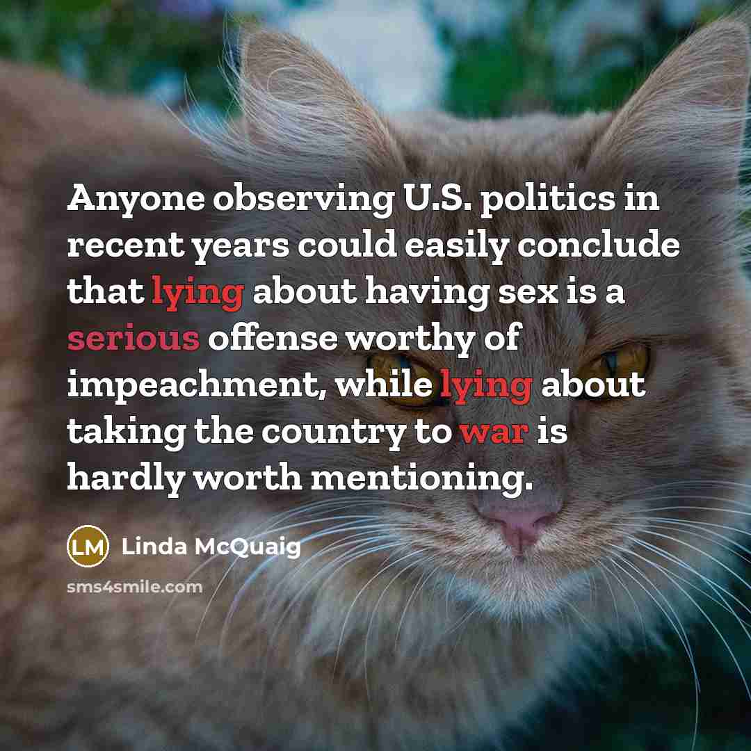 “Anyone observing U.S. politics in recent years could easily conclude…” quote by Linda McQuaig