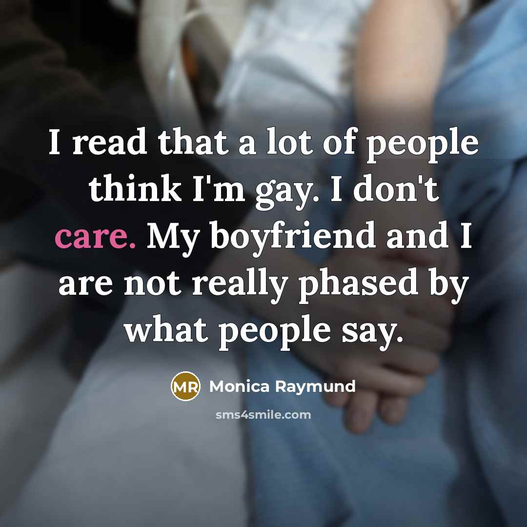 “I read that a lot of people think I'm gay.…” quote by Monica Raymund