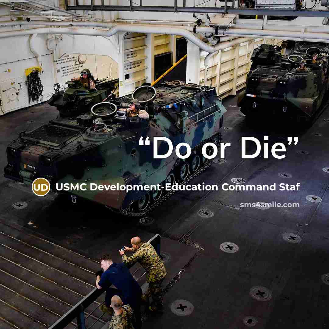 “Do or Die” quote by USMC Development-Education Command Staf