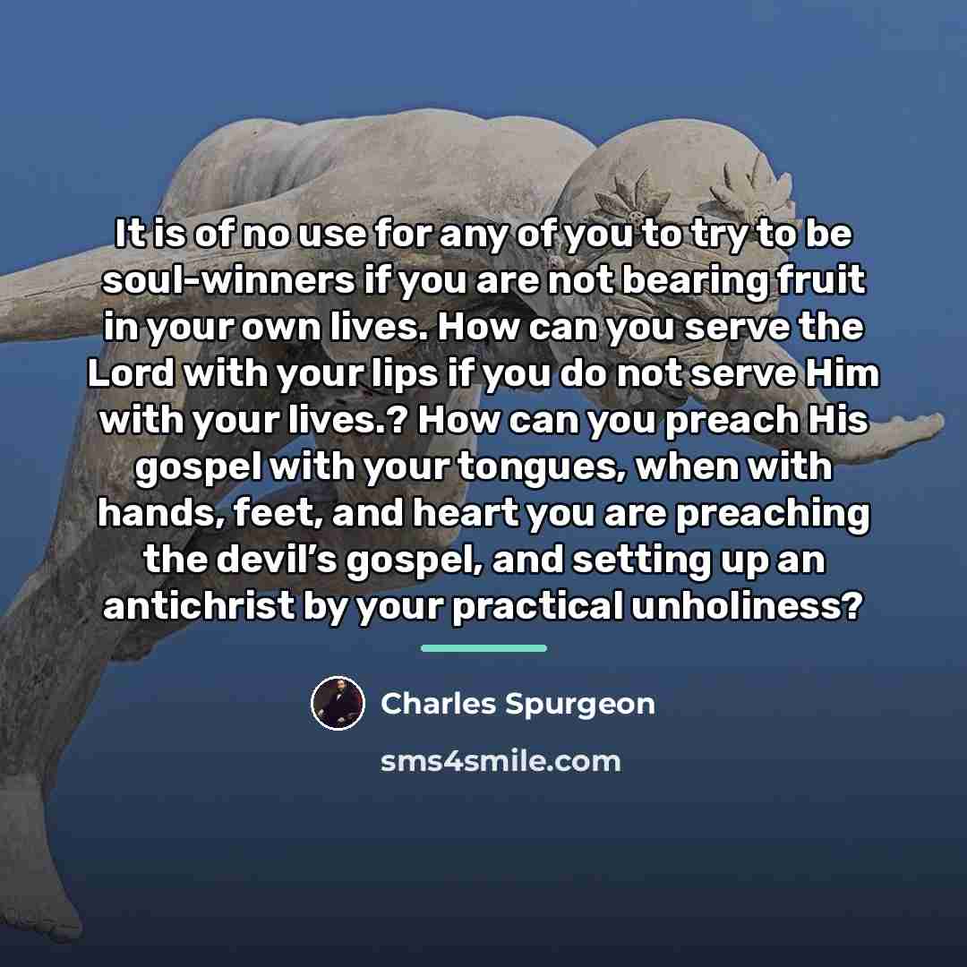 “It is of no use for any of you to…” quote by Charles Spurgeon