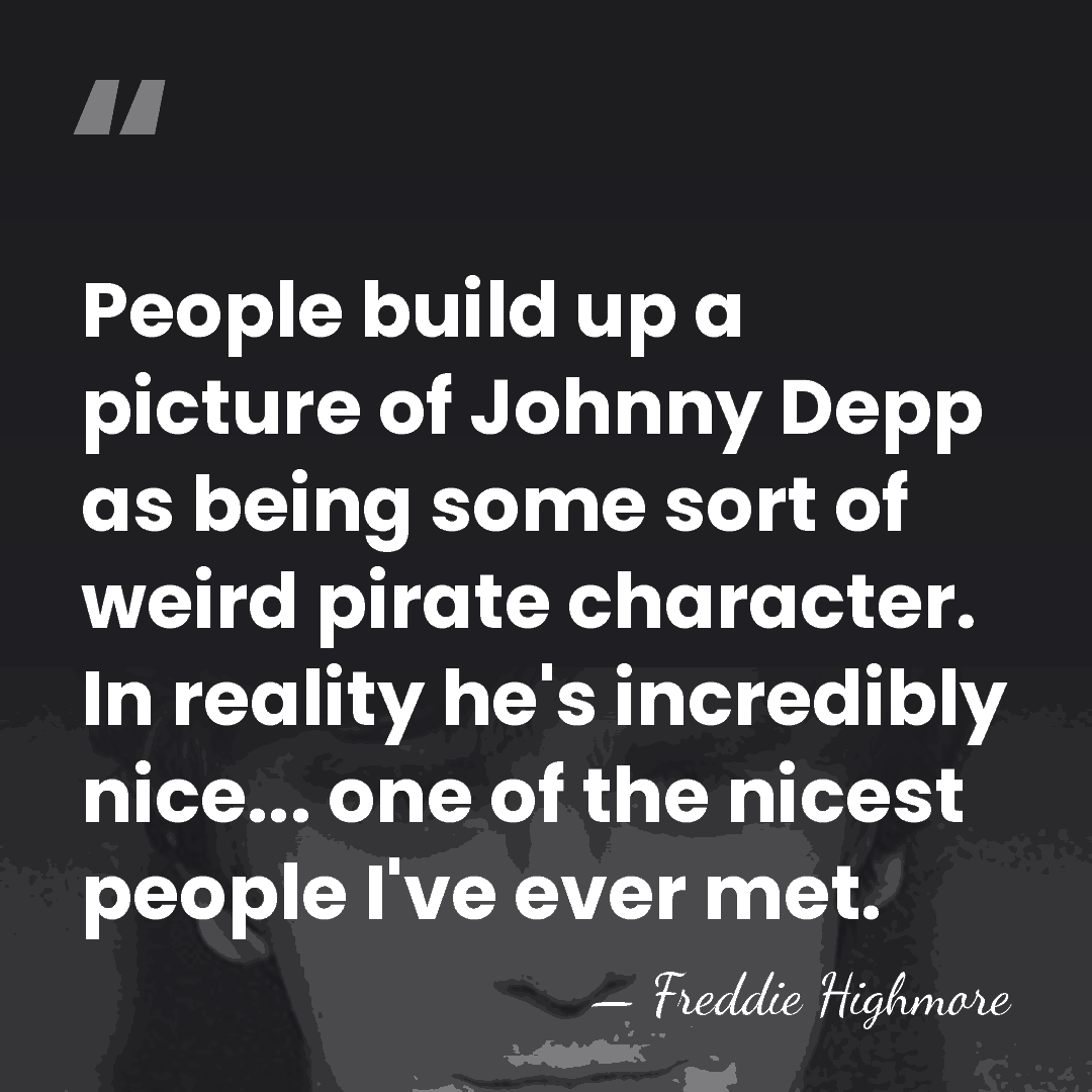 People build up a picture of Johnny Depp as being some sort&hellip; - Freddie Highmore