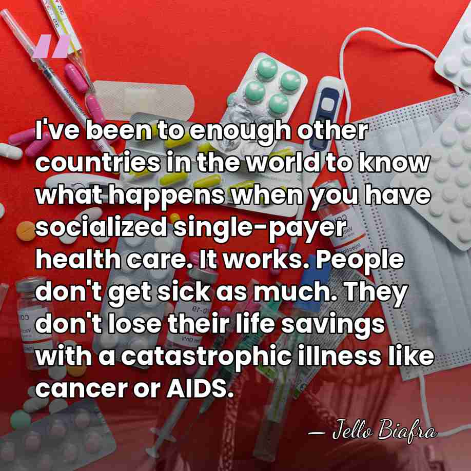 I've been to enough other countries in the world to know what&hellip; - Jello Biafra
