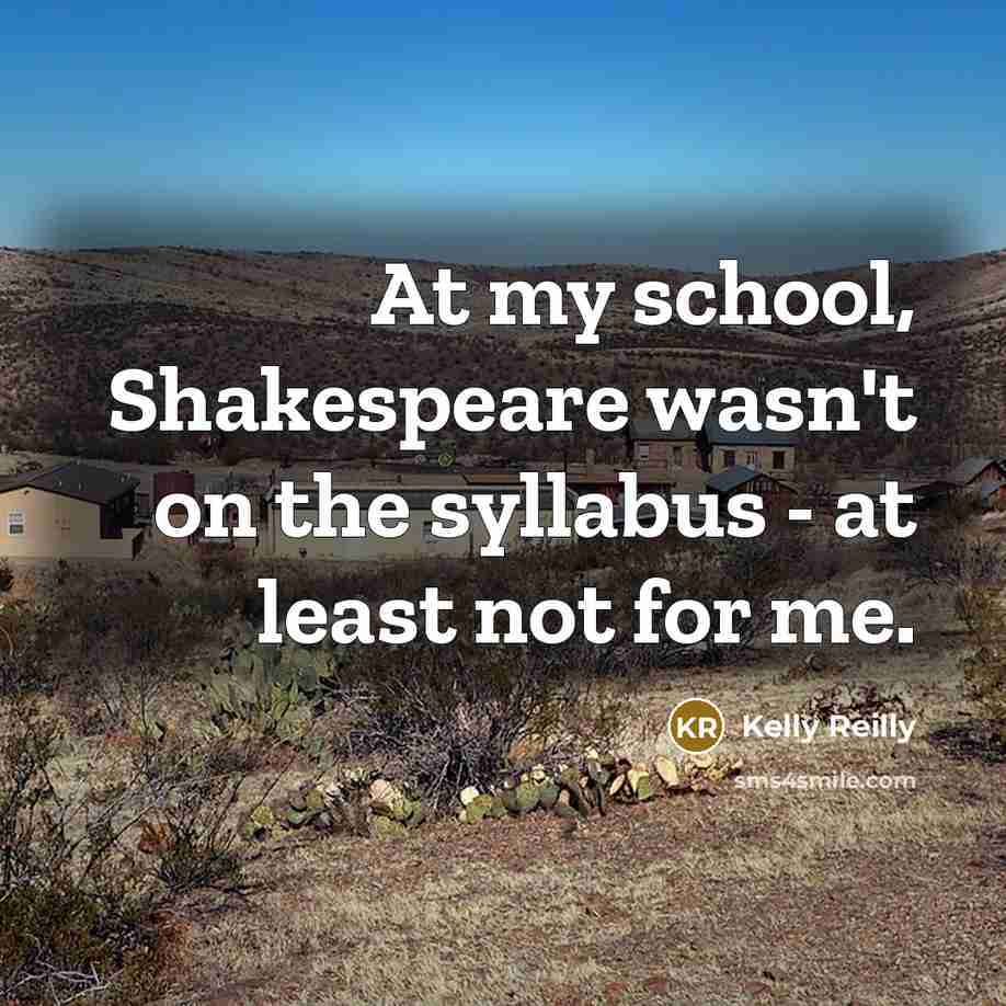 “At my school, Shakespeare wasn't on the syllabus - at…” quote by Kelly Reilly