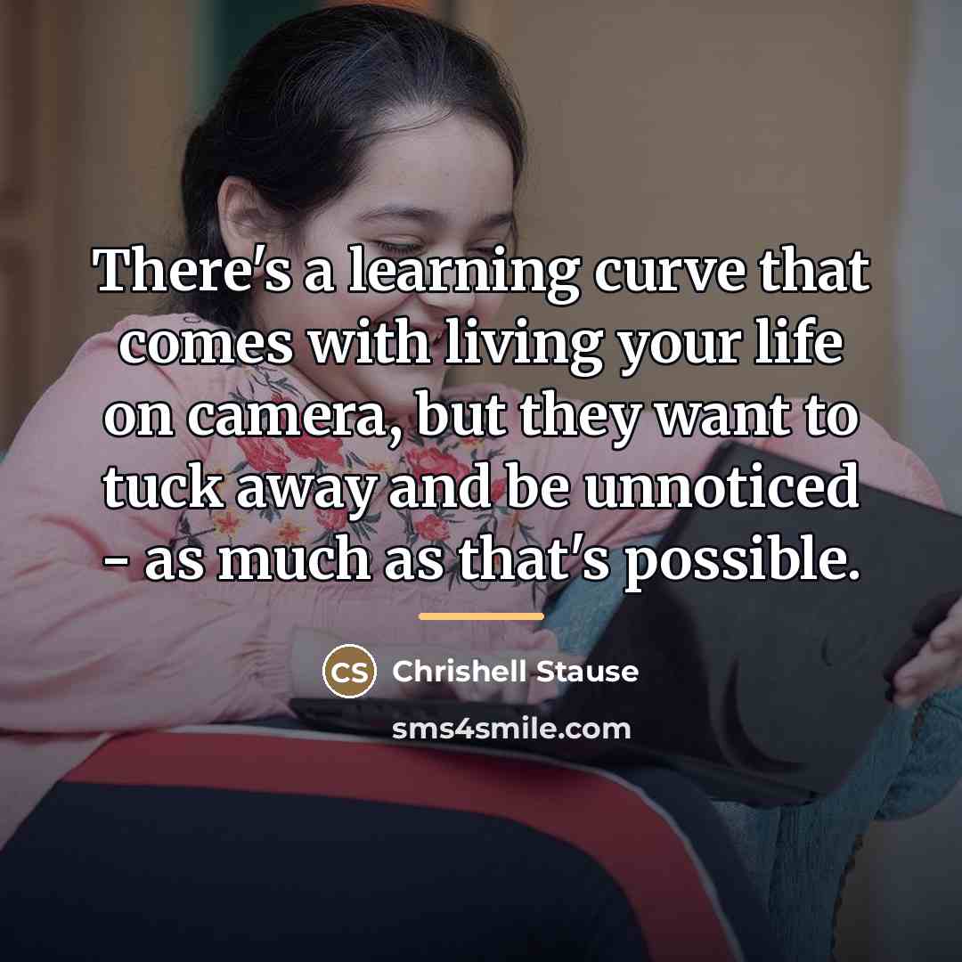 “There's a learning curve that comes with living your life…” quote by Chrishell Stause