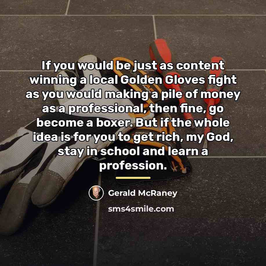 “If you would be just as content winning a local…” quote by Gerald McRaney