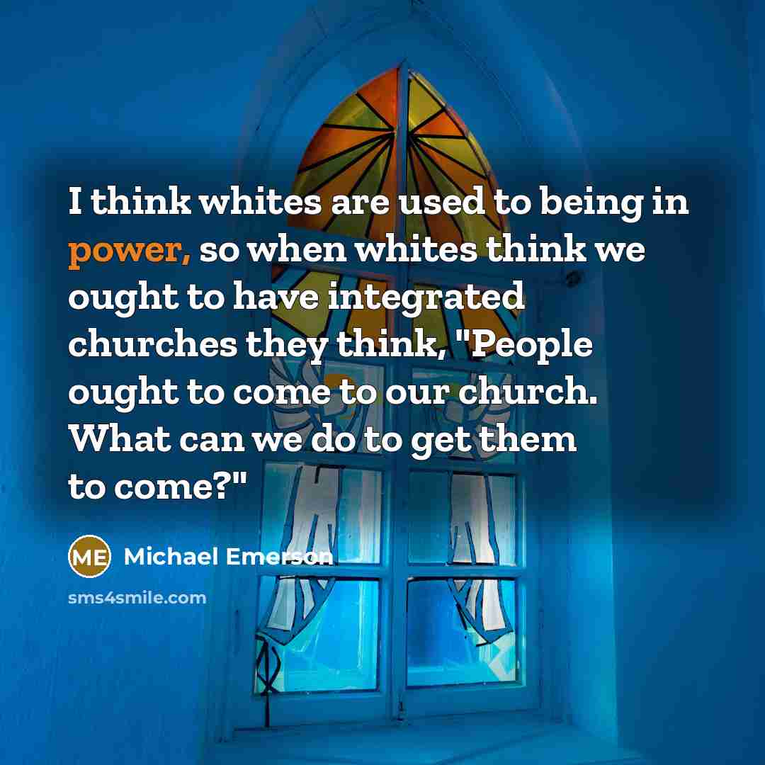 “I think whites are used to being in power, so…” quote by Michael Emerson