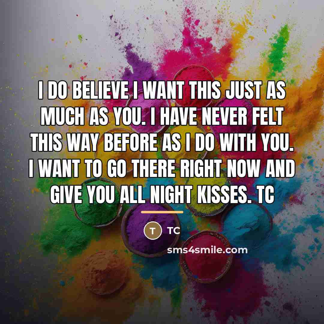 “I do believe I want this just as much as…” quote by TC