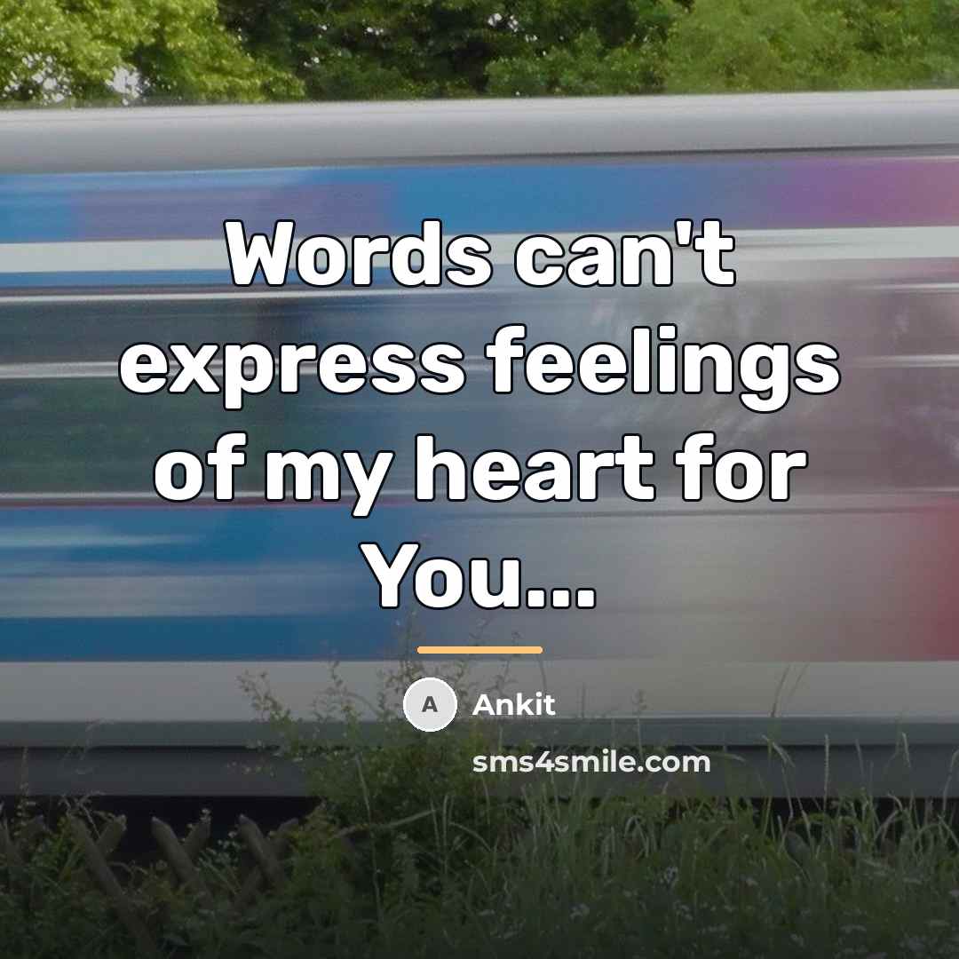 “Words can't express feelings of my heart for You...…” quote by Ankit