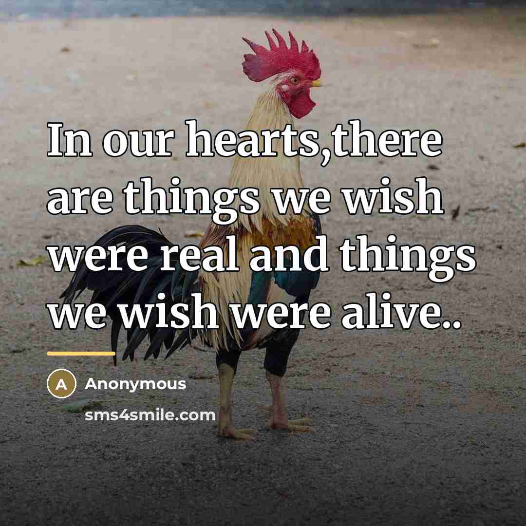 “In our hearts,there are things we wish were real and…” quote by Anonymous