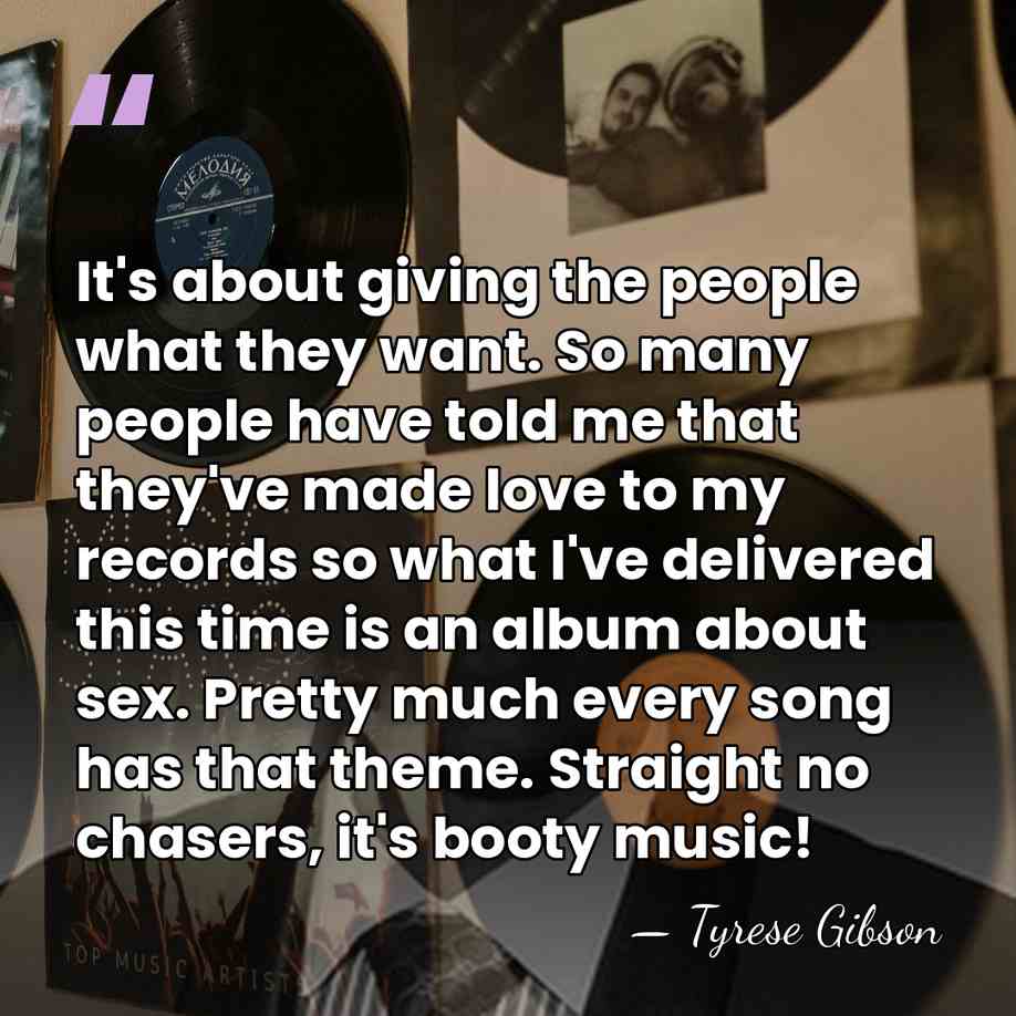 It's about giving the people what they want. So many people have&hellip; - Tyrese Gibson