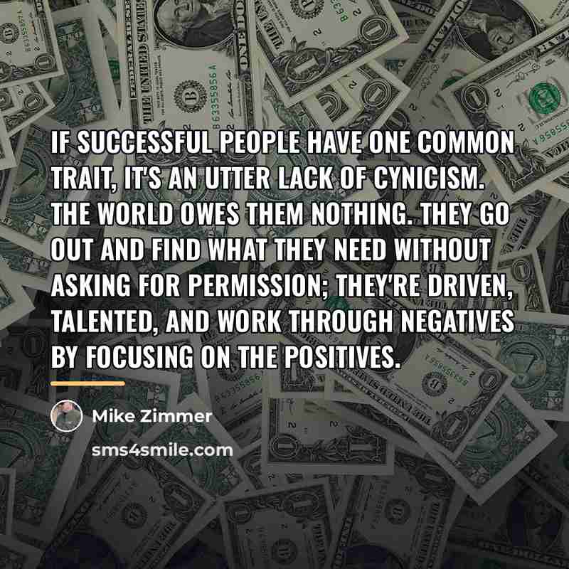 “If successful people have one common trait, it's an utter…” quote by Mike Zimmer