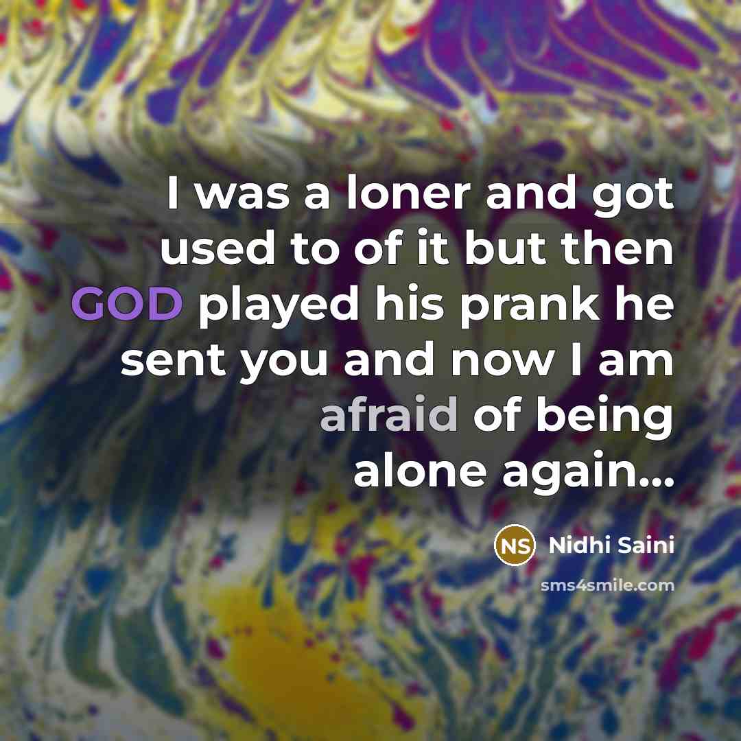 “I was a loner and got used to of it…” quote by Nidhi Saini