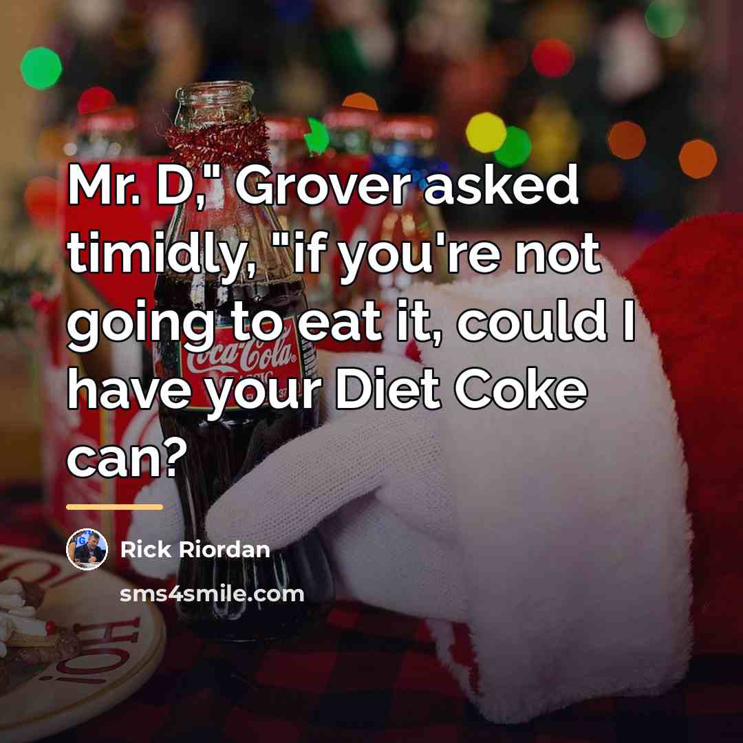 “Mr. D," Grover asked timidly, "if you're not going to…” quote by Rick Riordan