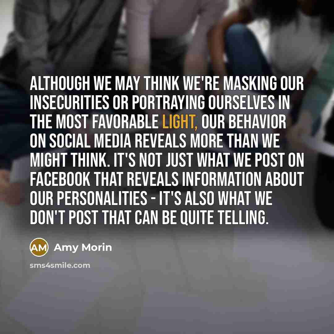 “Although we may think we're masking our insecurities or portraying…” quote by Amy Morin