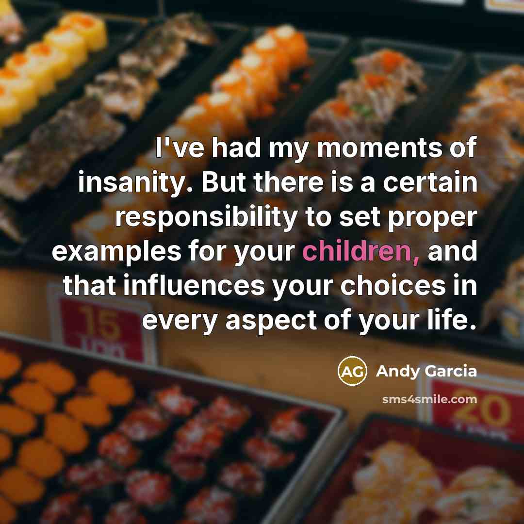 “I've had my moments of insanity. But there is a…” quote by Andy Garcia