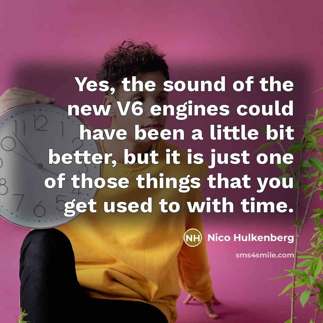 “Yes, the sound of the new V6 engines could have…” quote by Nico Hulkenberg