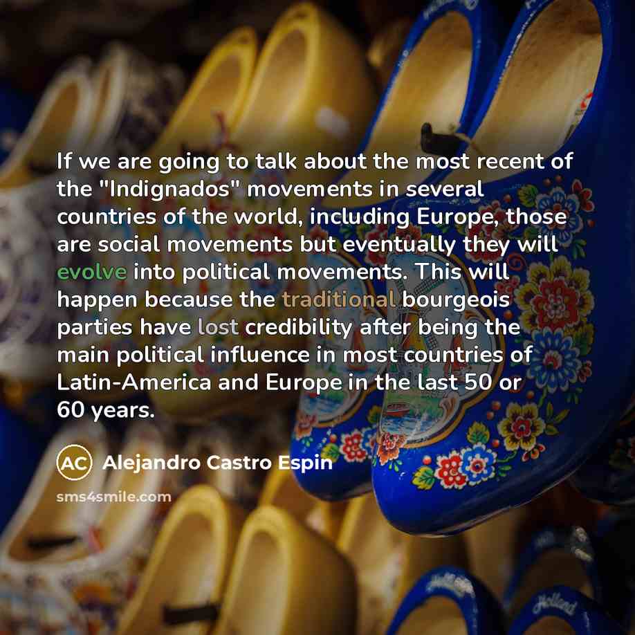 “If we are going to talk about the most recent…” quote by Alejandro Castro Espin