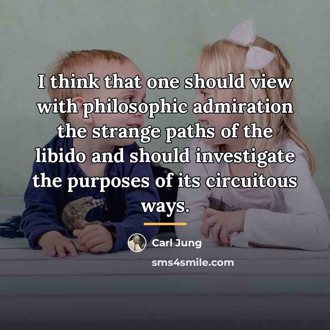 “I think that one should view with philosophic admiration the…” quote by Carl Jung