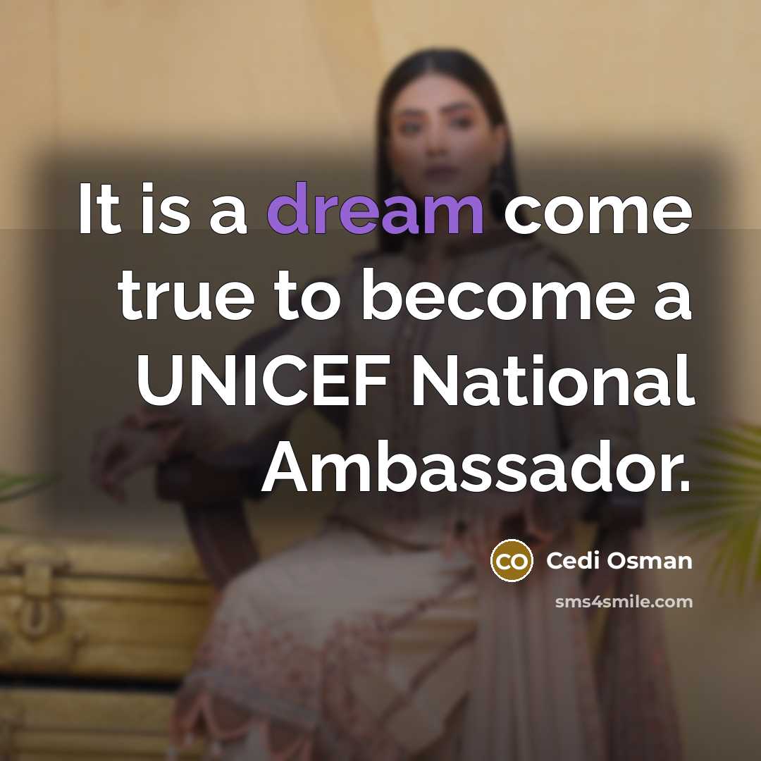“It is a dream come true to become a UNICEF National Ambassador.” quote by Cedi Osman