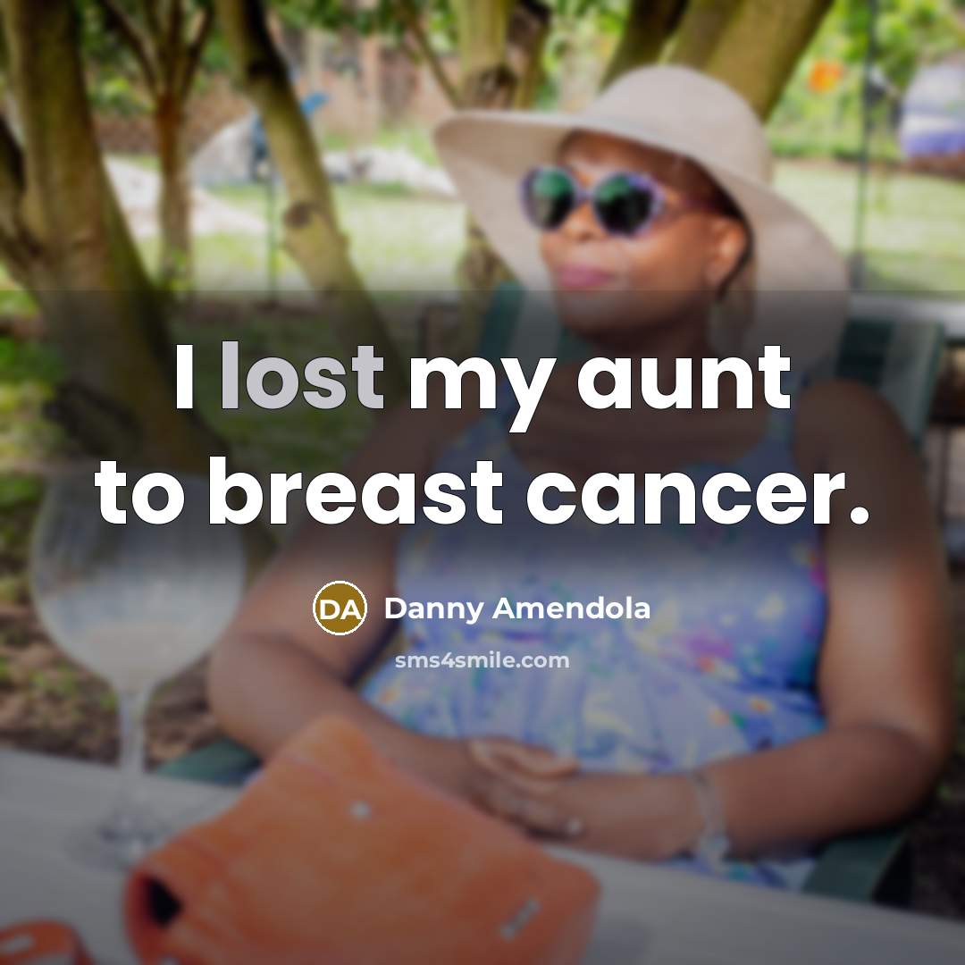 “I lost my aunt to breast cancer.…” quote by Danny Amendola