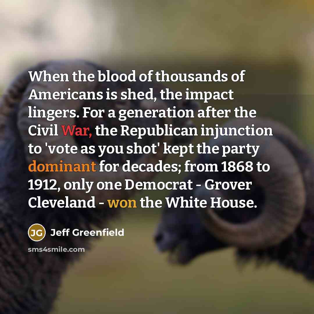 “When the blood of thousands of Americans is shed, the…” quote by Jeff Greenfield