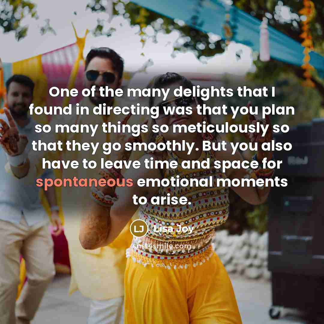 “One of the many delights that I found in directing…” quote by Lisa Joy