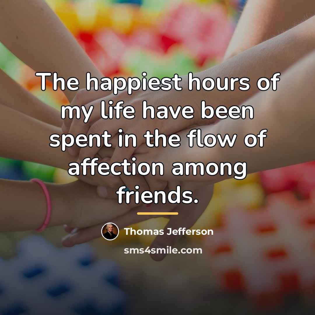 “The happiest hours of my life have been spent in…” quote by Thomas Jefferson
