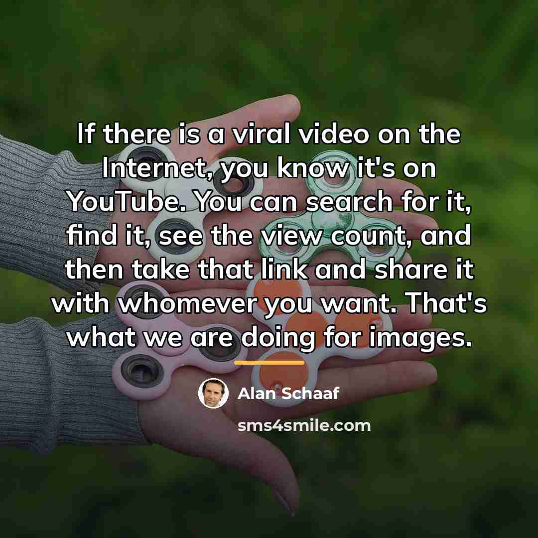 “If there is a viral video on the Internet, you…” quote by Alan Schaaf