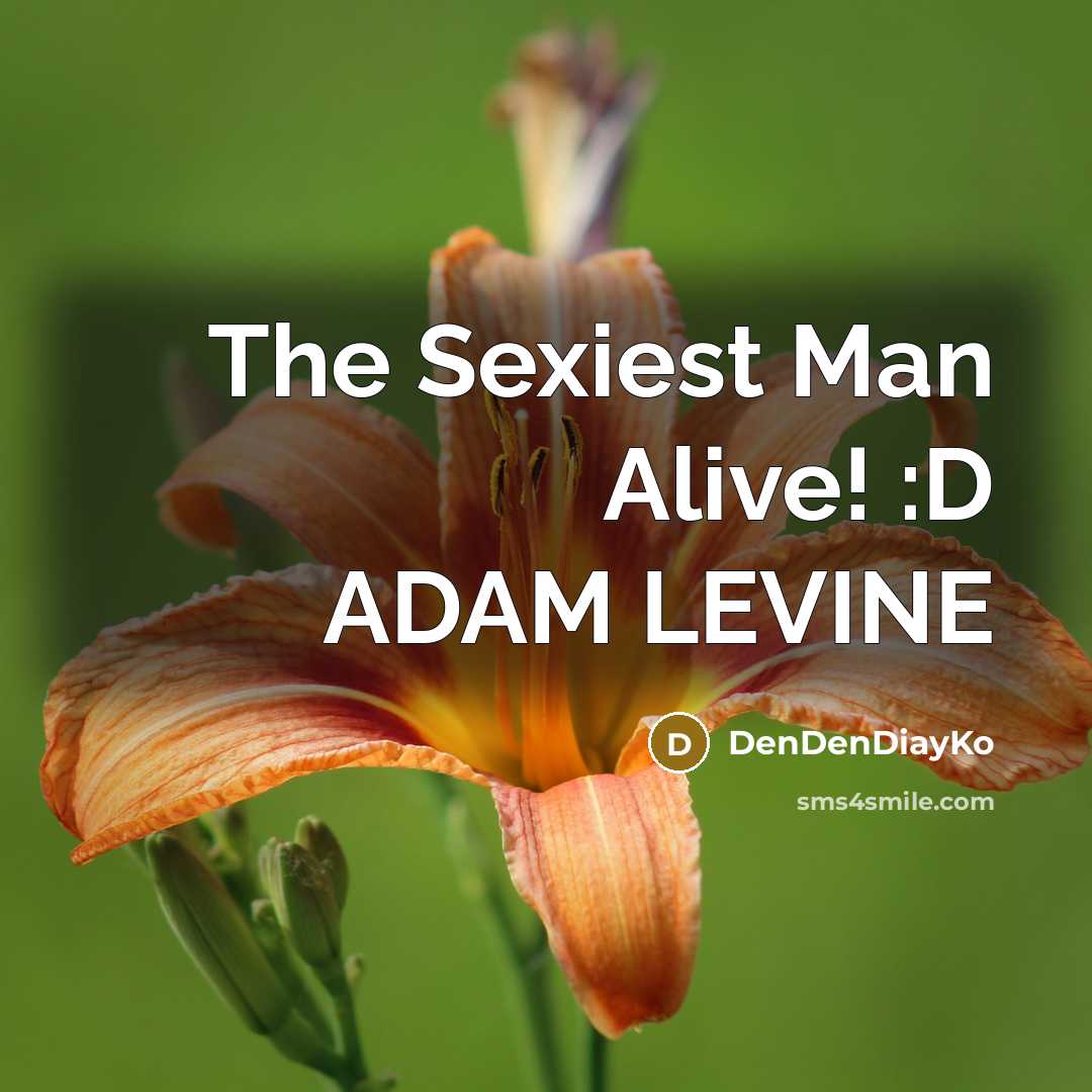 “The Sexiest Man Alive! :D ADAM LEVINE” quote by DenDenDiayKo