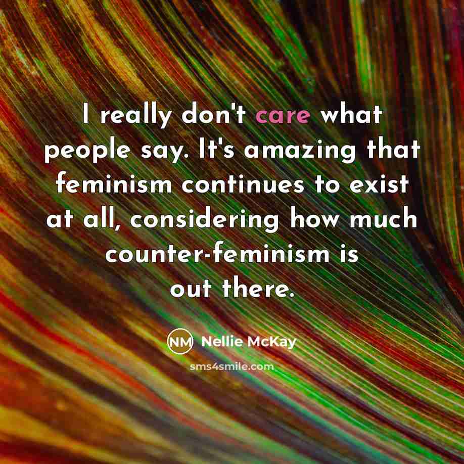 “I really don't care what people say. It's amazing that…” quote by Nellie McKay