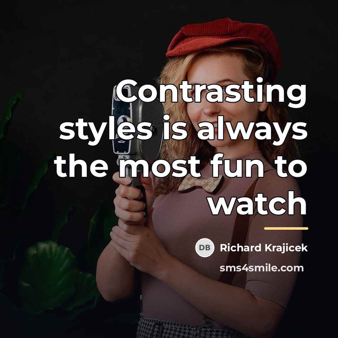 “Contrasting styles is always the most fun to watch…” quote by Richard Krajicek