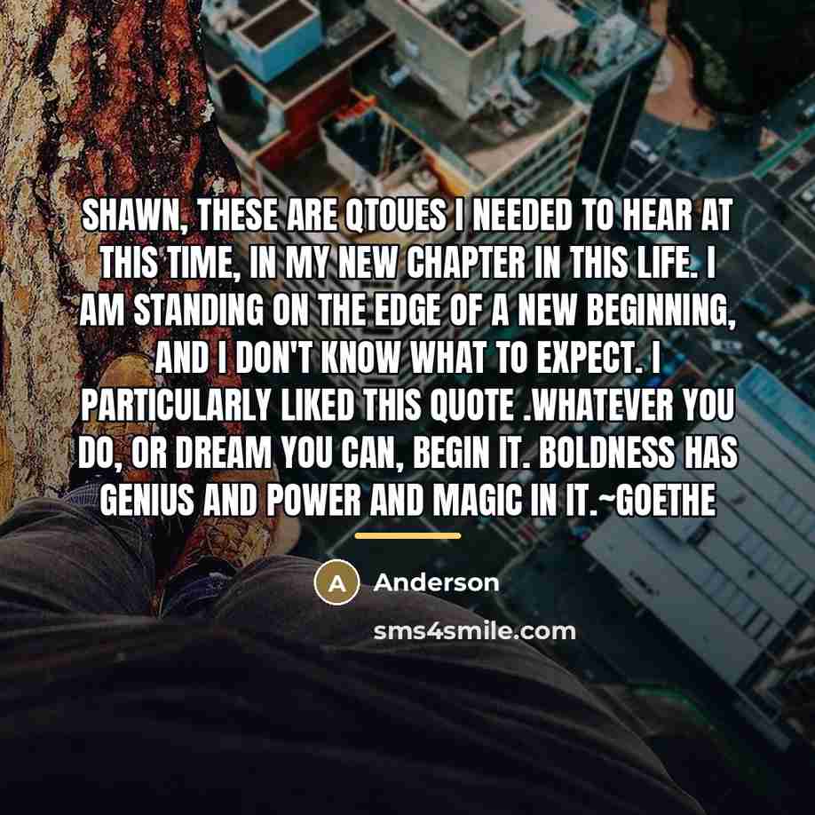 “Shawn, these are qtoues I needed to hear at this…” quote by Anderson